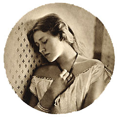 Photograph by Julia Margaret Cameron "Ellen Terry at Age Sixteen " 1864